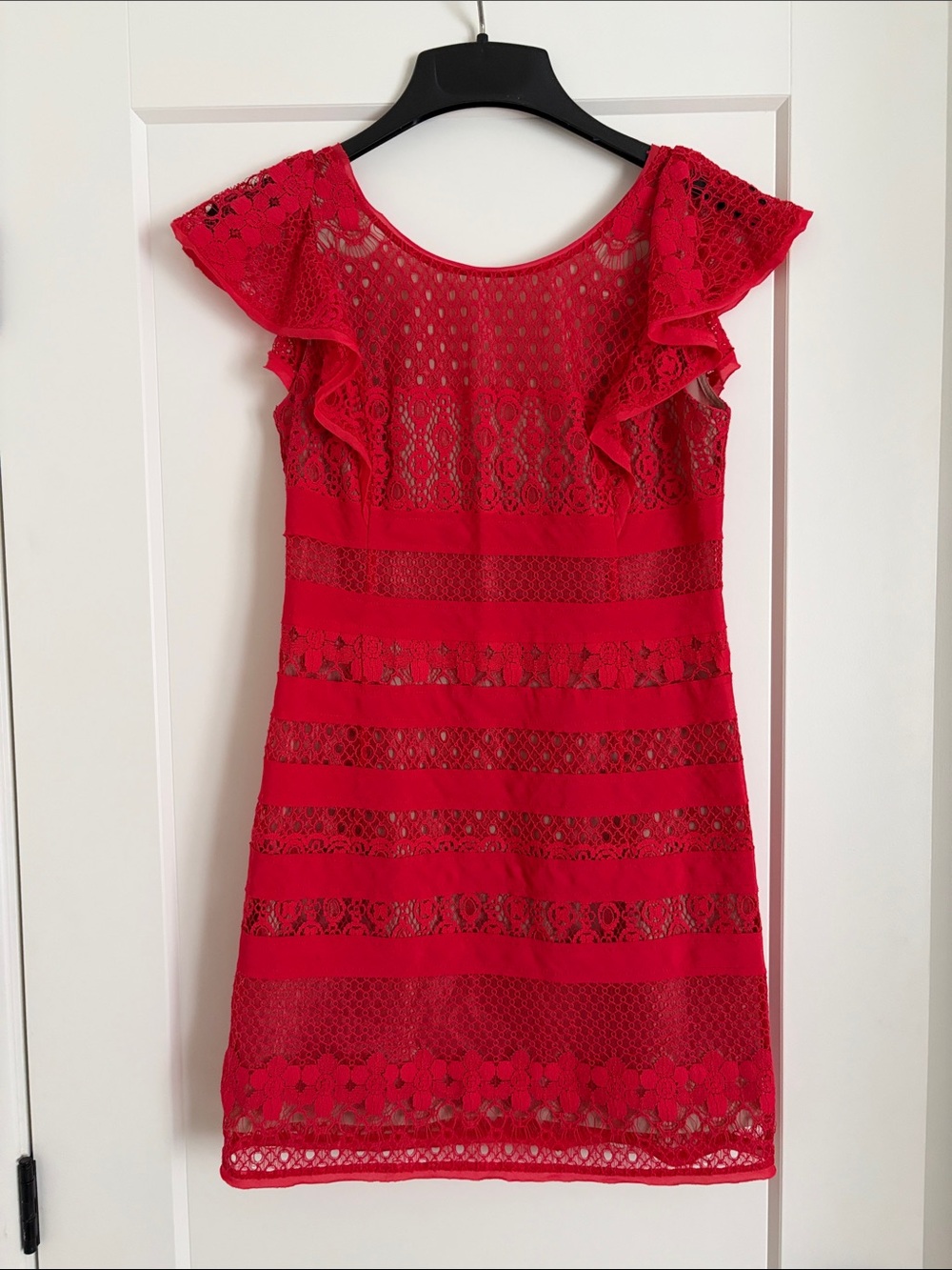 BCBG Renata Red Lace Dress